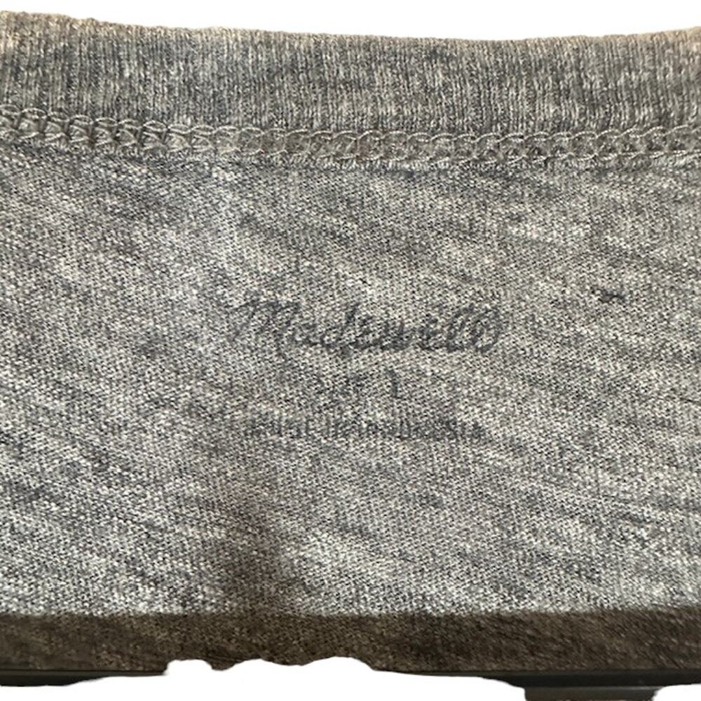 Madewell Gray Short Sleeve Scoop Neck Lightweight Casual T-Shirt Women Sz S - Picture 5 of 6